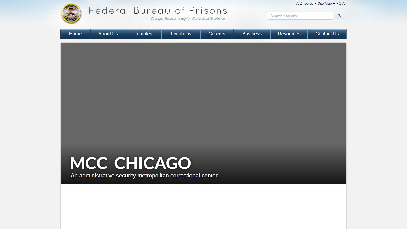 MCC Chicago - Federal Bureau of Prisons